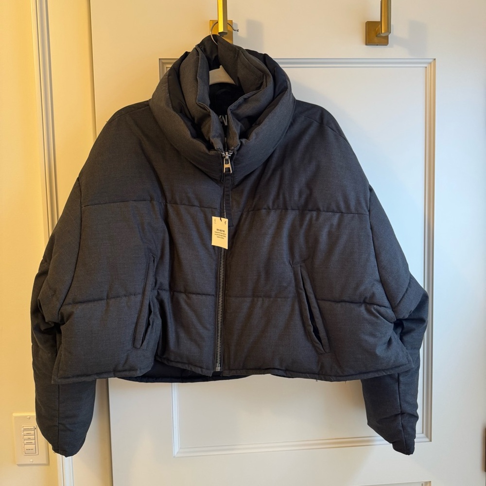 Zara Charcoal Puffer Jacket